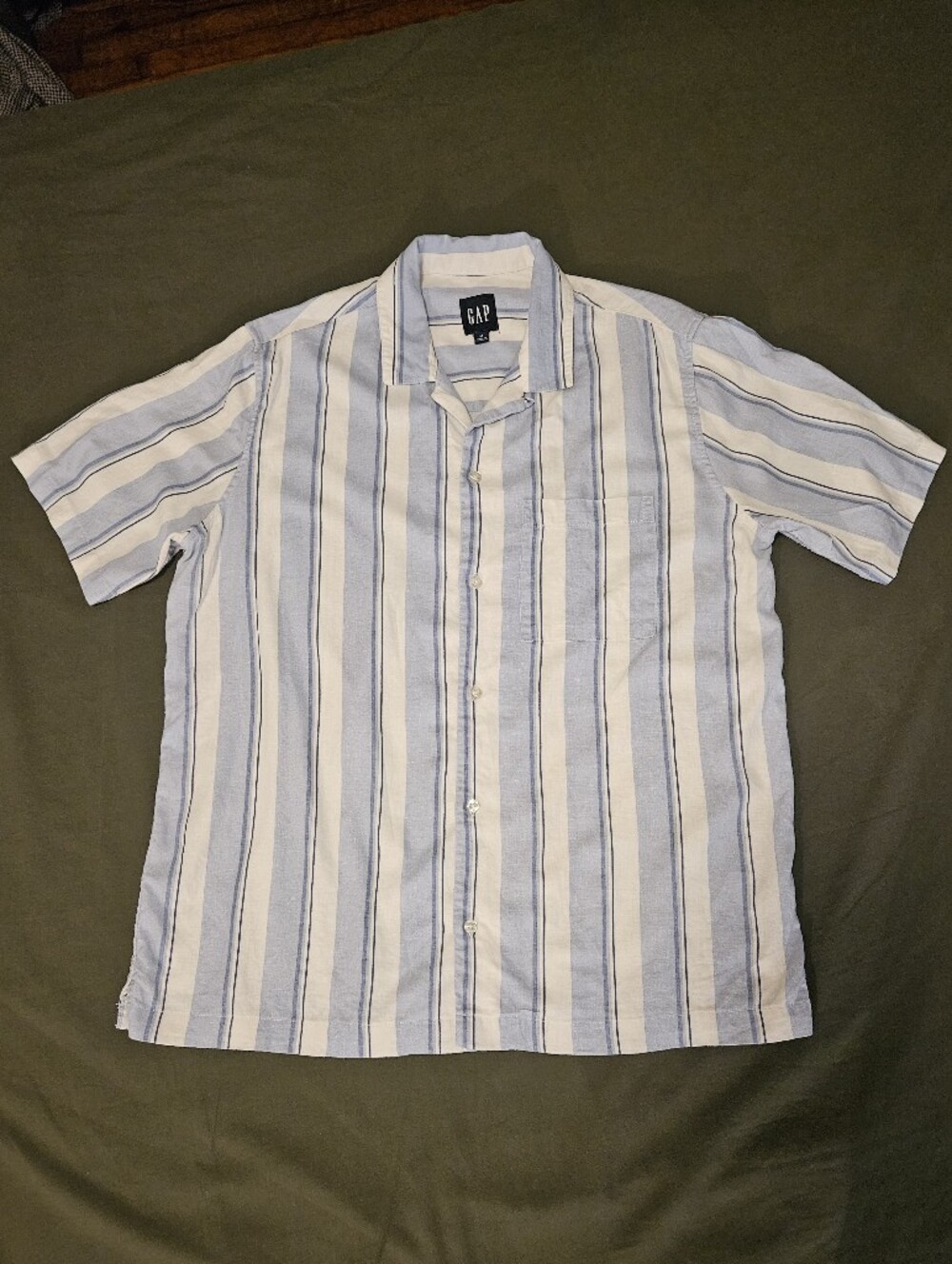 Gap Linen Blend Button Down